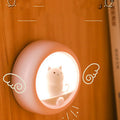 Molnkatt söt djurlampa