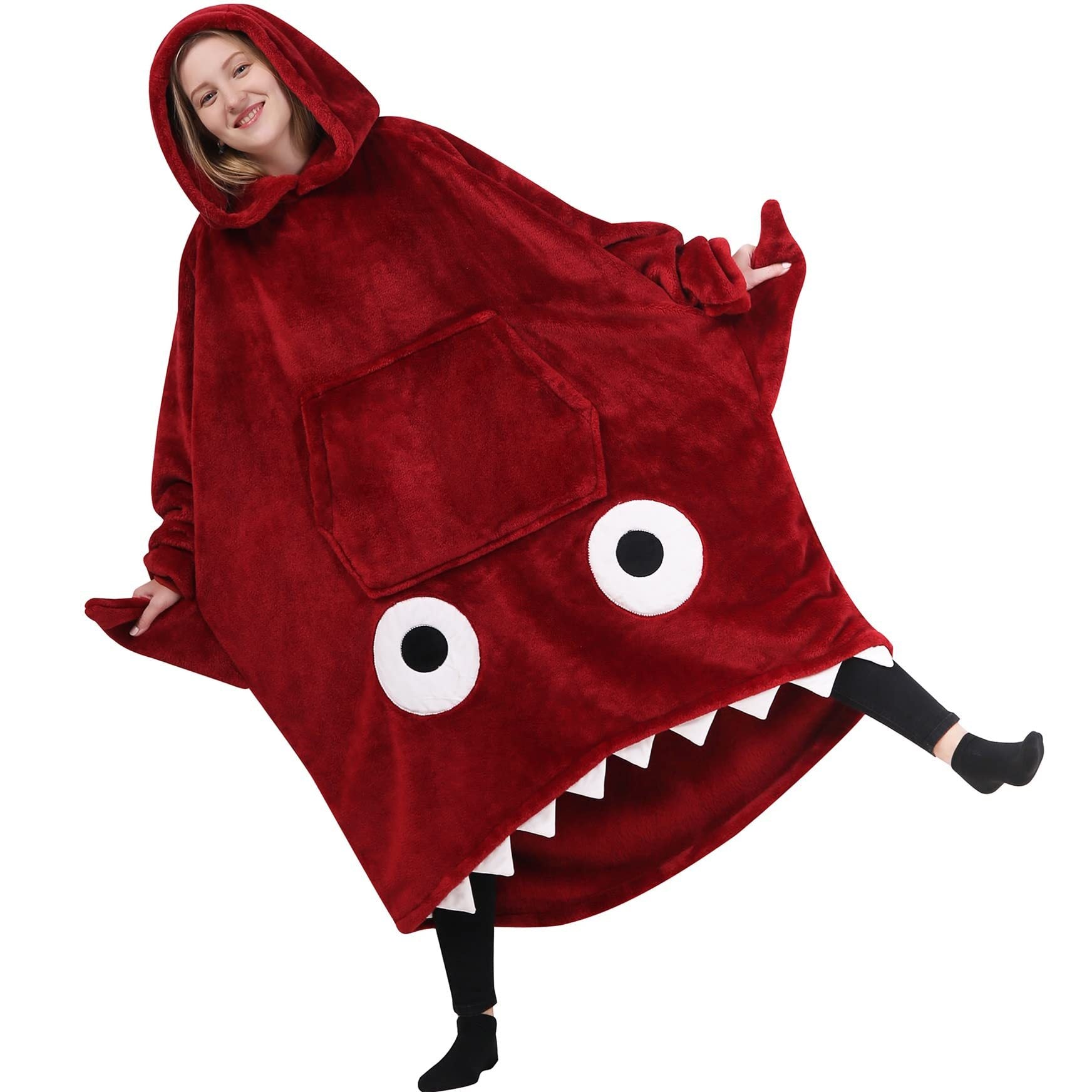 Hajen hoodie-filt design