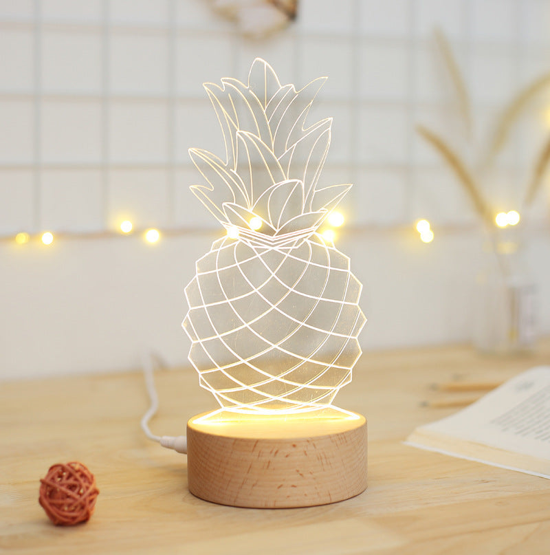 Ananas lampa med personlighet