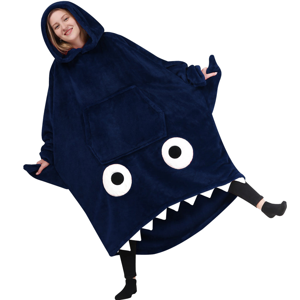 Hajen hoodie-filt användning